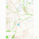 United States Geological Survey Lake Theboe, MT (1958, 24000-Scale) digital map