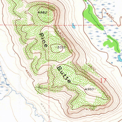 United States Geological Survey Lake Theboe, MT (1958, 24000-Scale) digital map