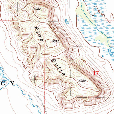 United States Geological Survey Lake Theboe, MT (1995, 24000-Scale) digital map