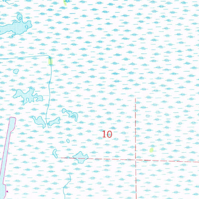 United States Geological Survey Lake Theriot, LA (1964, 24000-Scale) digital map