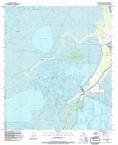 United States Geological Survey Lake Theriot, LA (1994, 24000-Scale) digital map