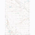 United States Geological Survey Lake Thibadeau, MT (1972, 24000-Scale) digital map