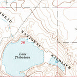 United States Geological Survey Lake Thibadeau, MT (1972, 24000-Scale) digital map
