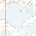 United States Geological Survey Lake Thibadeau SW, MT (1972, 24000-Scale) digital map