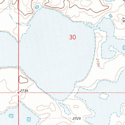 United States Geological Survey Lake Thibadeau SW, MT (1972, 24000-Scale) digital map