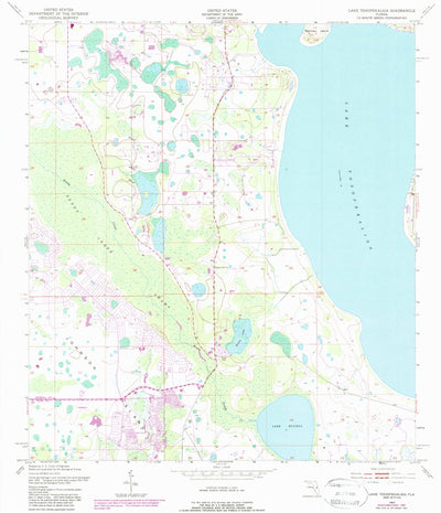 United States Geological Survey Lake Tohopekaliga, FL (1953, 24000-Scale) digital map