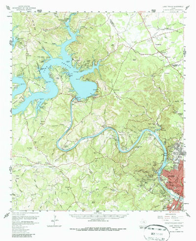 United States Geological Survey Lake Travis, TX (1959, 62500-Scale) digital map