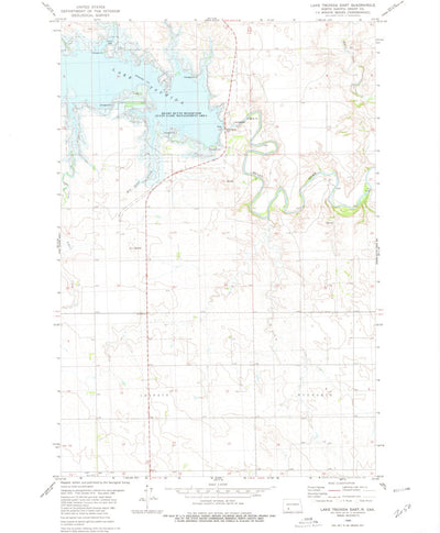 United States Geological Survey Lake Tschida East, ND (1980, 24000-Scale) digital map