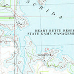 United States Geological Survey Lake Tschida East, ND (1980, 24000-Scale) digital map