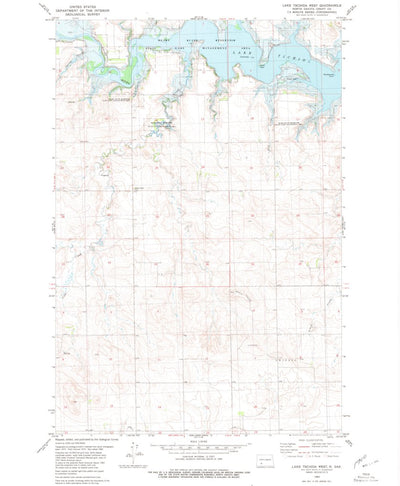 United States Geological Survey Lake Tschida West, ND (1980, 24000-Scale) digital map