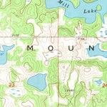 United States Geological Survey Lake Upsilon, ND (1968, 24000-Scale) digital map