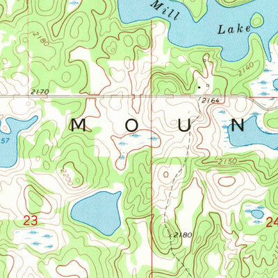 United States Geological Survey Lake Upsilon, ND (1968, 24000-Scale) digital map