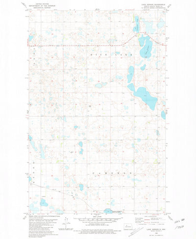 United States Geological Survey Lake Vernon, ND (1980, 24000-Scale) digital map