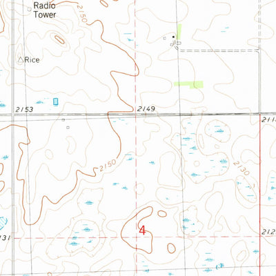 United States Geological Survey Lake Vernon, ND (1980, 24000-Scale) digital map