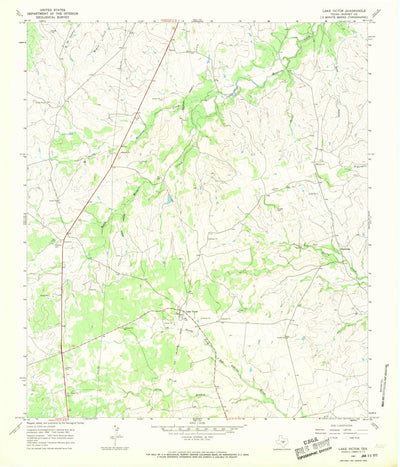 United States Geological Survey Lake Victor, TX (1967, 24000-Scale) digital map