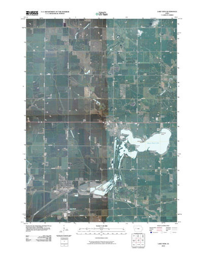 United States Geological Survey Lake View, IA (2010, 24000-Scale) digital map