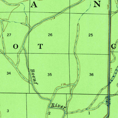 United States Geological Survey Lake Village, AR (1936, 62500-Scale) digital map