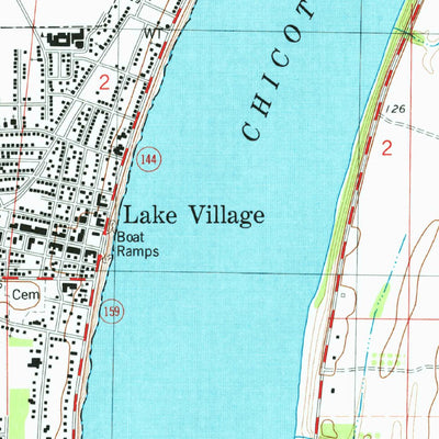 United States Geological Survey Lake Village, AR (1981, 24000-Scale) digital map