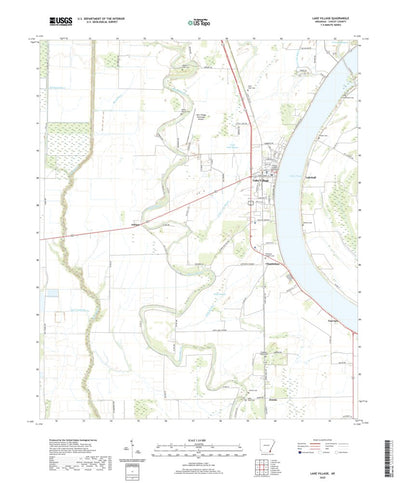 United States Geological Survey Lake Village, AR (2020, 24000-Scale) digital map