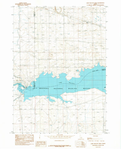 United States Geological Survey Lake Walcott West, ID (1984, 24000-Scale) digital map