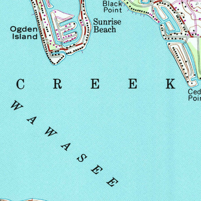 United States Geological Survey Lake Wawasee, IN (1961, 24000-Scale) digital map