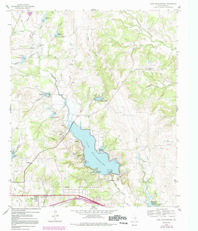United States Geological Survey Lake Weatherford, TX (1959, 24000-Scale) digital map