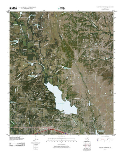 United States Geological Survey Lake Weatherford, TX (2010, 24000-Scale) digital map
