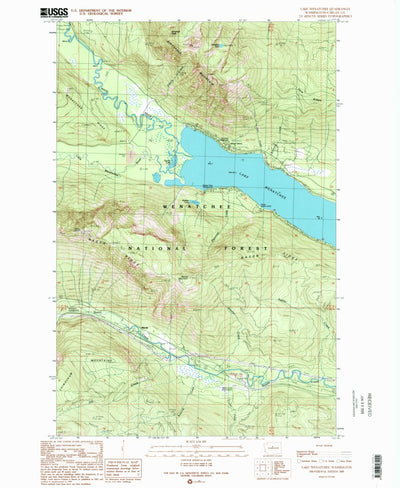 United States Geological Survey Lake Wenatchee, WA (1989, 24000-Scale) digital map