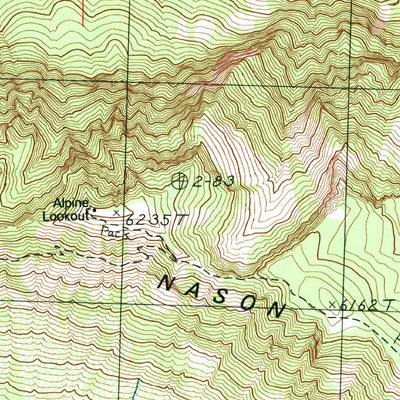 United States Geological Survey Lake Wenatchee, WA (1989, 24000-Scale) digital map