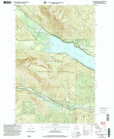 United States Geological Survey Lake Wenatchee, WA (2004, 24000-Scale) digital map