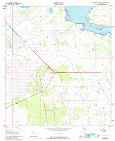 United States Geological Survey Lake Weohyakapka SE, FL (1952, 24000-Scale) digital map
