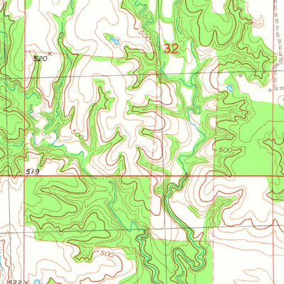United States Geological Survey Lake West, OK-TX (1980, 24000-Scale) digital map