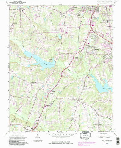 United States Geological Survey Lake Wheeler, NC (1964, 24000-Scale) digital map