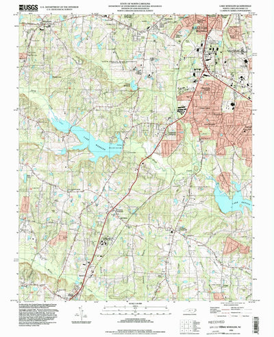 United States Geological Survey Lake Wheeler, NC (1993, 24000-Scale) digital map