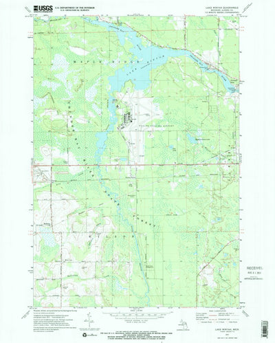 United States Geological Survey Lake Winyah, MI (1971, 24000-Scale) digital map