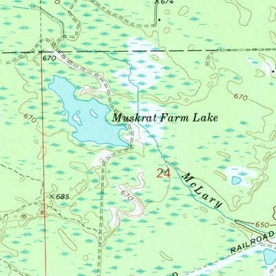 United States Geological Survey Lake Winyah, MI (1971, 24000-Scale) digital map