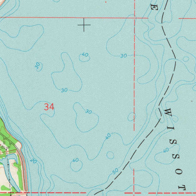 United States Geological Survey Lake Wissota, WI (1972, 24000-Scale) digital map