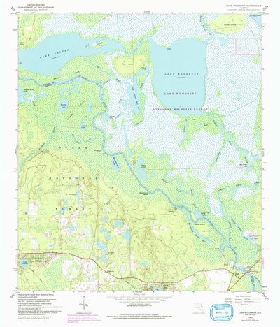 United States Geological Survey Lake Woodruff, FL (1962, 24000-Scale) digital map