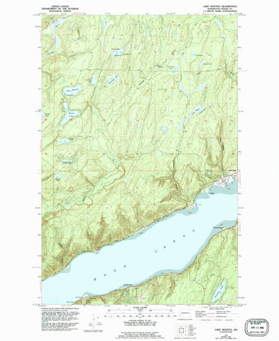 United States Geological Survey Lake Wooten, WA (1953, 24000-Scale) digital map