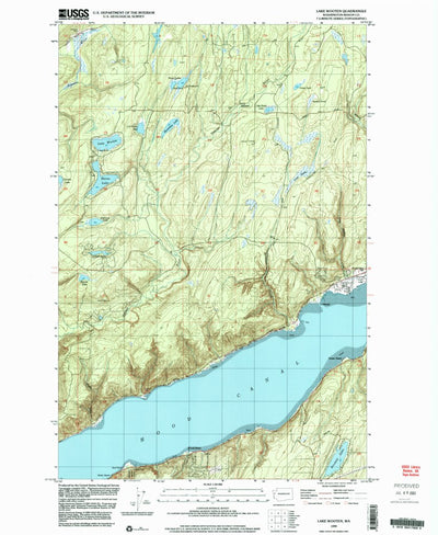United States Geological Survey Lake Wooten, WA (1999, 24000-Scale) digital map