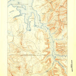 United States Geological Survey Lake, WY (1901, 125000-Scale) digital map