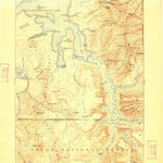 United States Geological Survey Lake, WY (1911, 125000-Scale) digital map