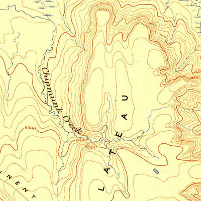United States Geological Survey Lake, WY (1911, 125000-Scale) digital map