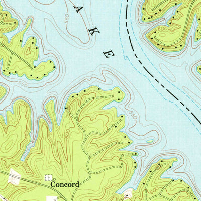 United States Geological Survey Lake Wylie, SC-NC (1973, 24000-Scale) digital map
