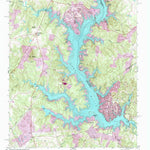 United States Geological Survey Lake Wylie, SC-NC (1993, 24000-Scale) digital map