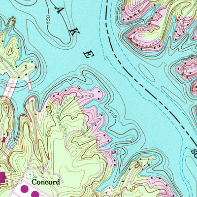 United States Geological Survey Lake Wylie, SC-NC (1993, 24000-Scale) digital map