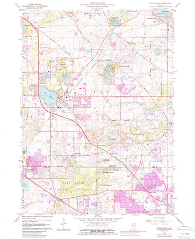 United States Geological Survey Lake Zurich, IL (1960, 24000-Scale) digital map