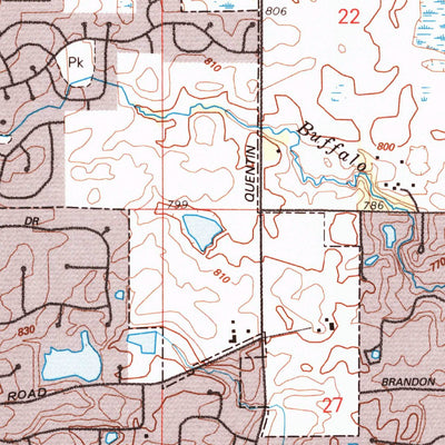 United States Geological Survey Lake Zurich, IL (1993, 24000-Scale) digital map