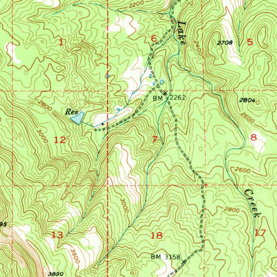 United States Geological Survey Lakecreek, OR (1954, 62500-Scale) digital map