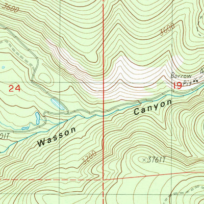 United States Geological Survey Lakecreek, OR (1988, 24000-Scale) digital map